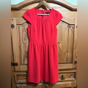 J. Crew Vibrant Red Midi Dress